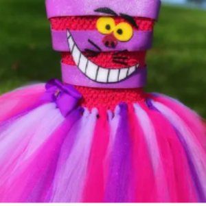 Cheshire Cat Tutu Dress Costume, Adult Small/Med or Youth Large - Custom Made